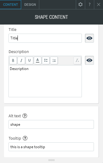 shape widget
