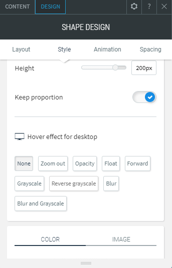 shape widget