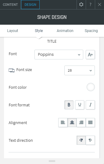 shape widget