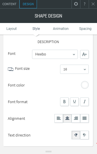 shape widget