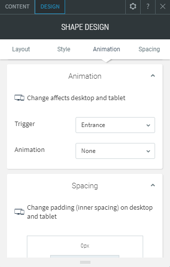 shape widget
