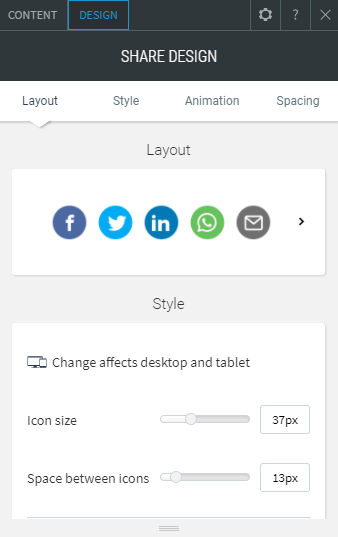 share widget