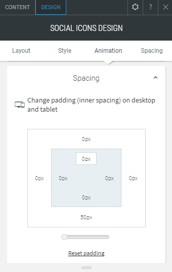 social icons widget
