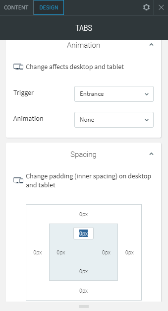 tabs widget