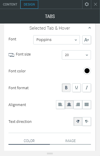 tabs widget