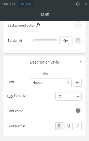 tabs widget