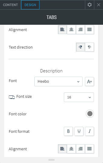 tabs widget