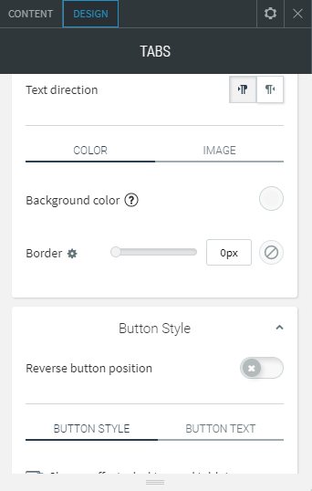 tabs widget