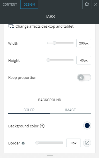 tabs widget