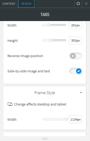 tabs widget