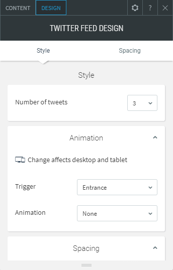 twitter feed widget
