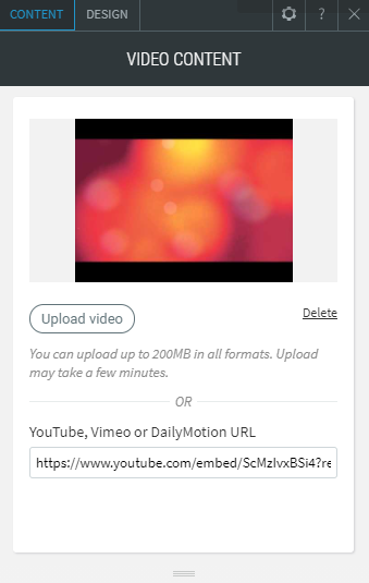 video widget