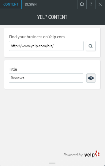 yelp reviews widget