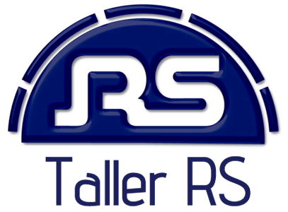 Logotipo azul con 