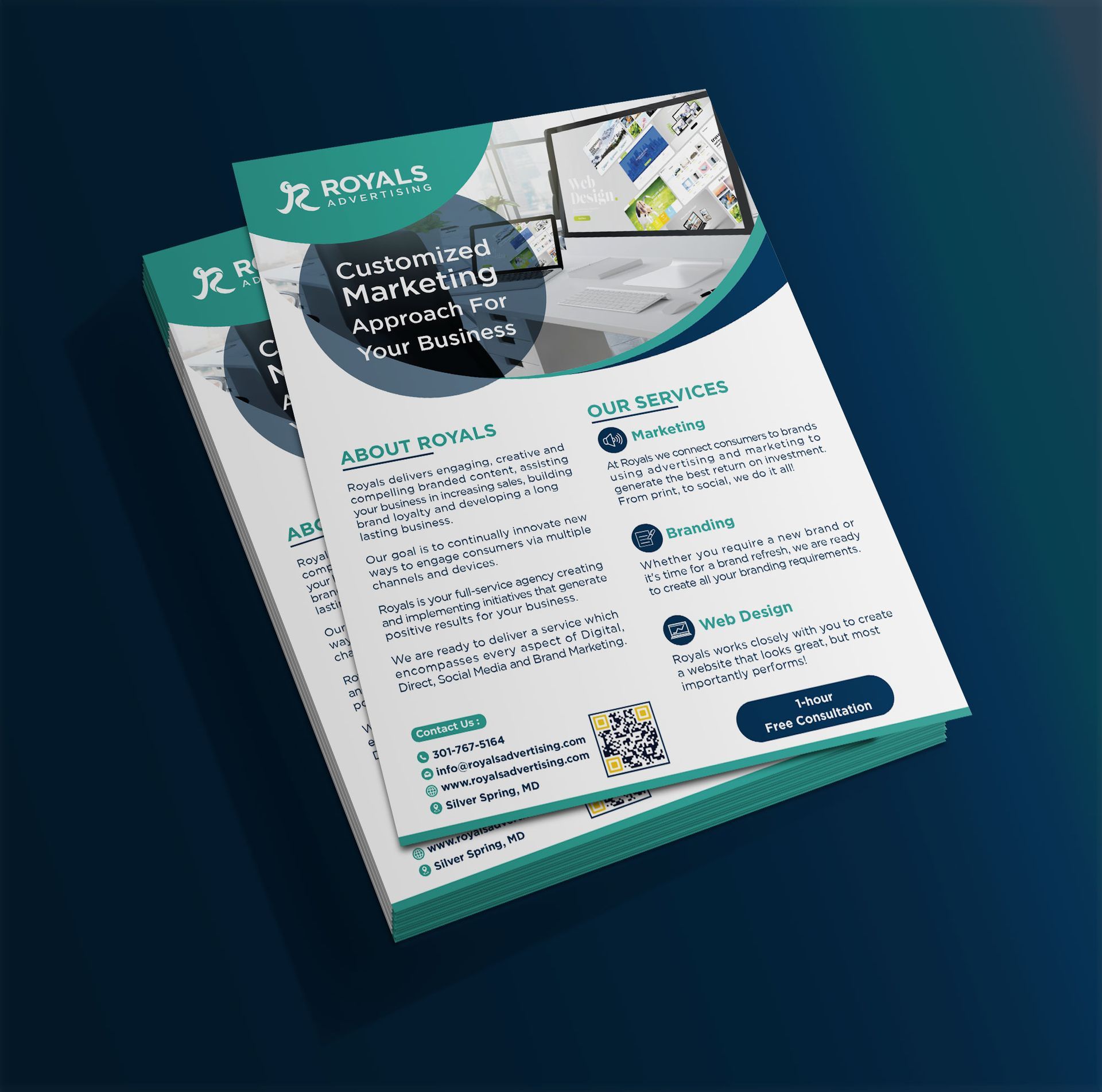 One page flyer