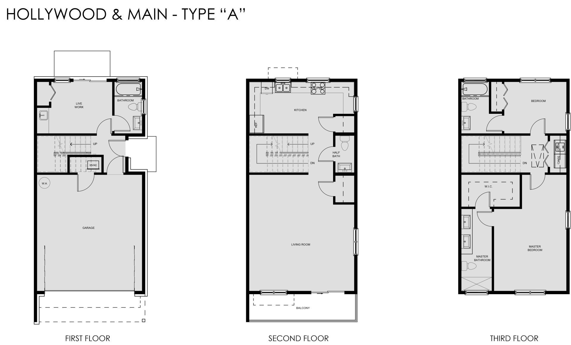 Floorplan-Hollywood and Main-Type A