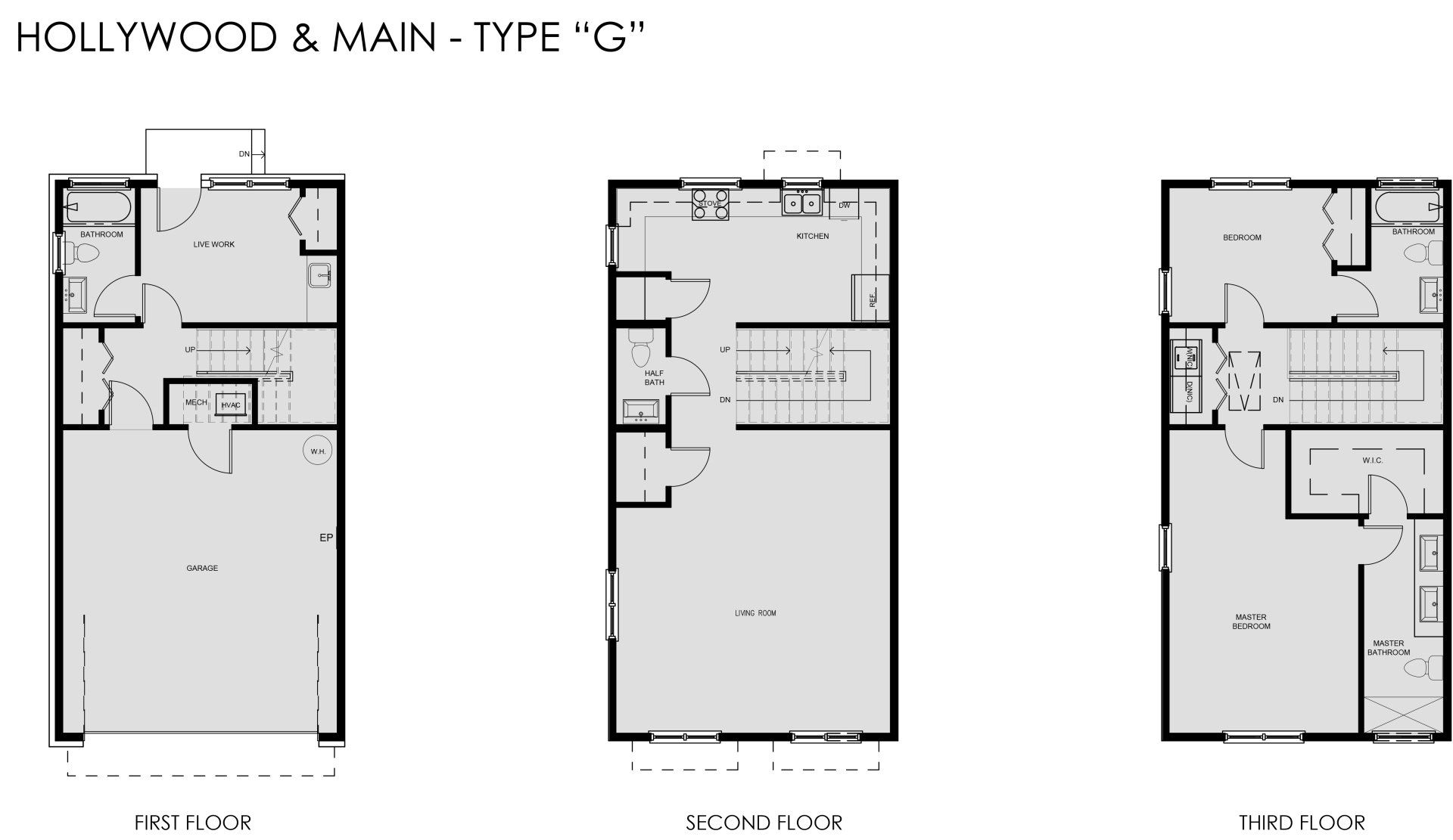 Floorplan-Hollywood and Main-Type G