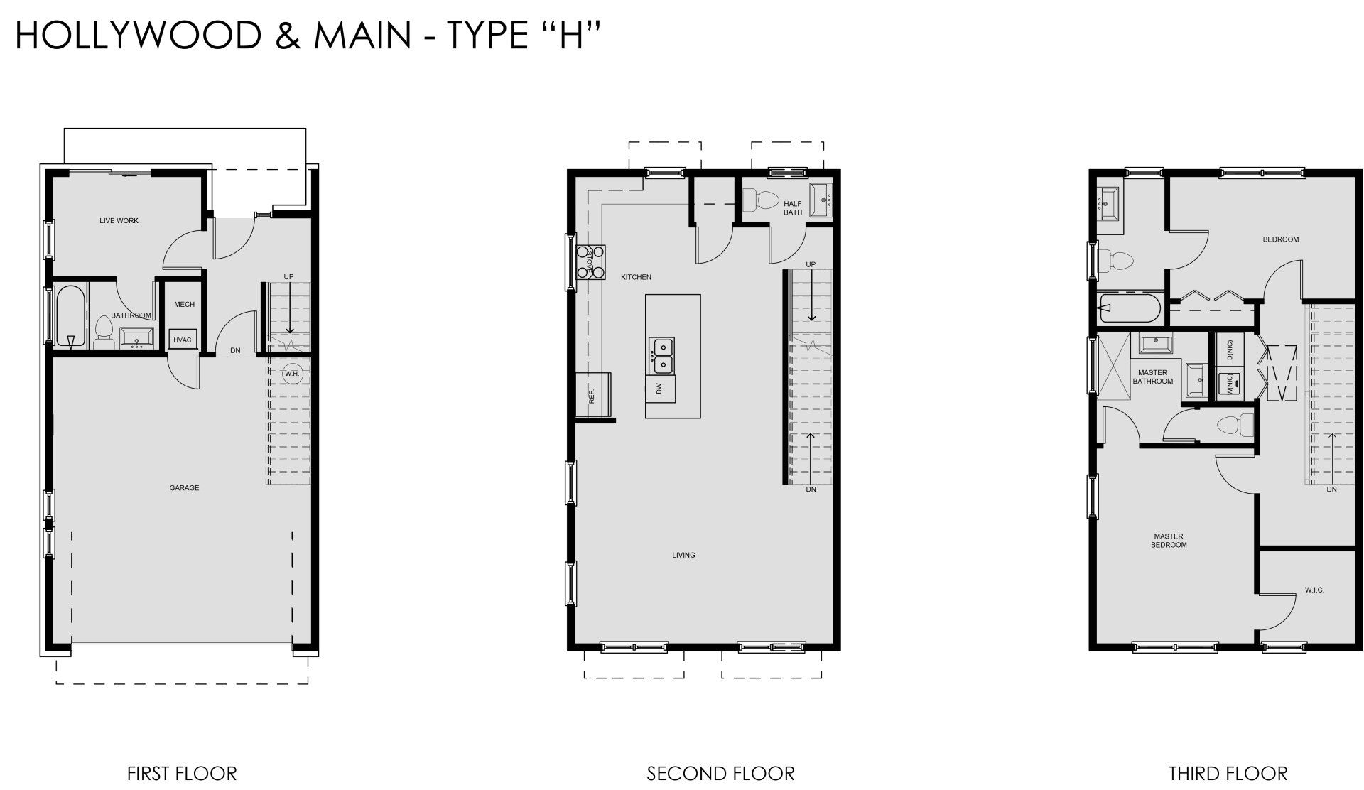 Floorplan-Hollywood and Main-Type H