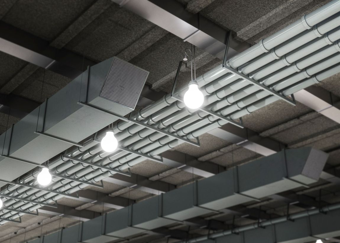 3D rendering of ventilation system