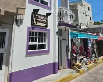 Exterior of Hotel Marcianito at Isla Mujeres