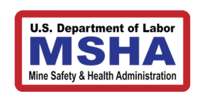 MSHA compliant industrial electrical contractor badge