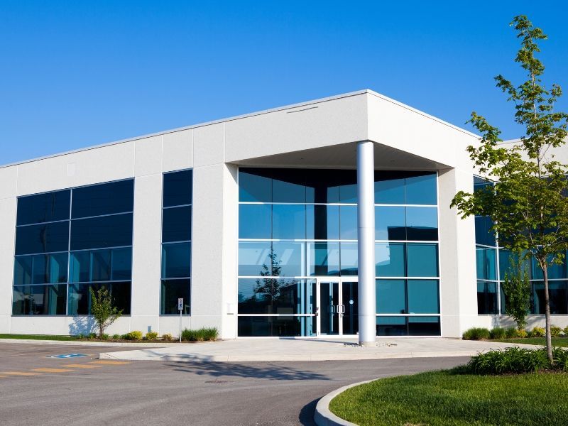 Commercial electrical services provided for a professional office building, including electrical power distribution and building infrastructure.