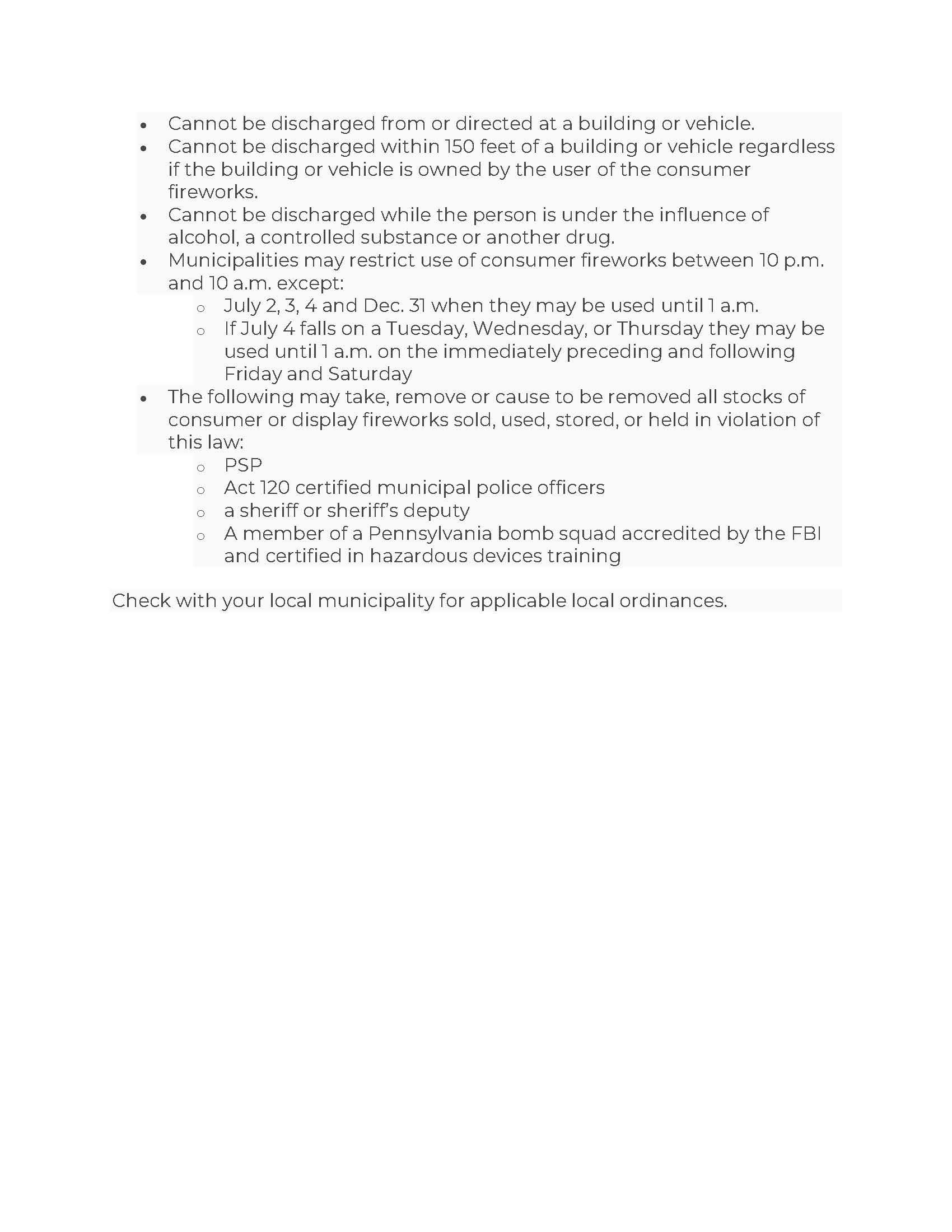 Fireworks FAQ's