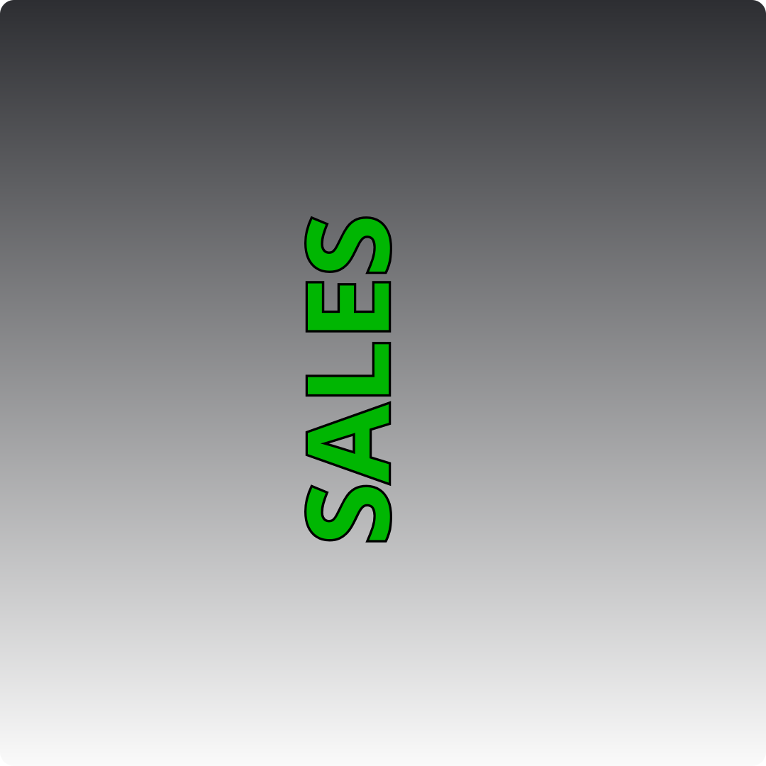 Groene verticale letters 