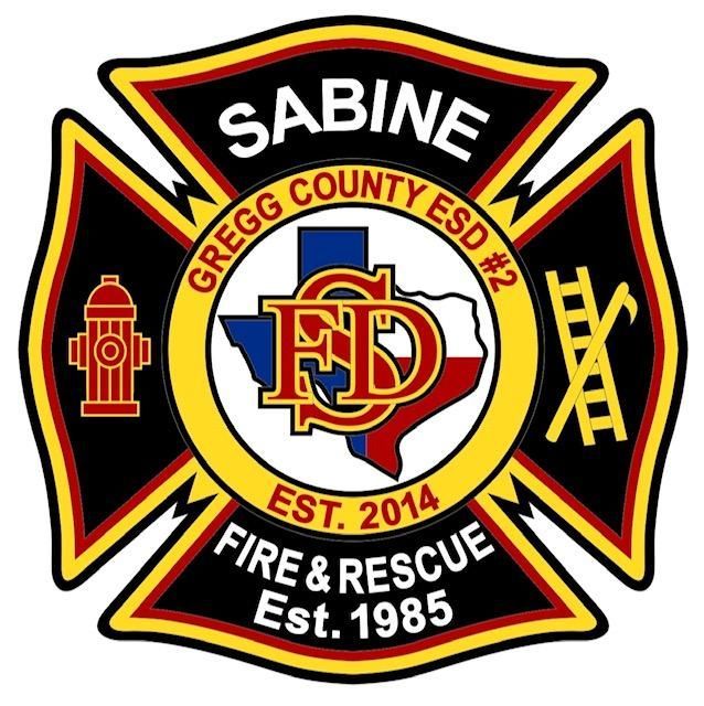 Sabine Gregg county esd # 2 fire and rescue logo