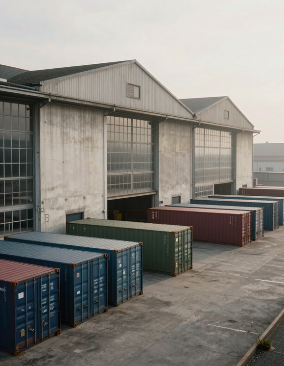 Commercial port and warehouse