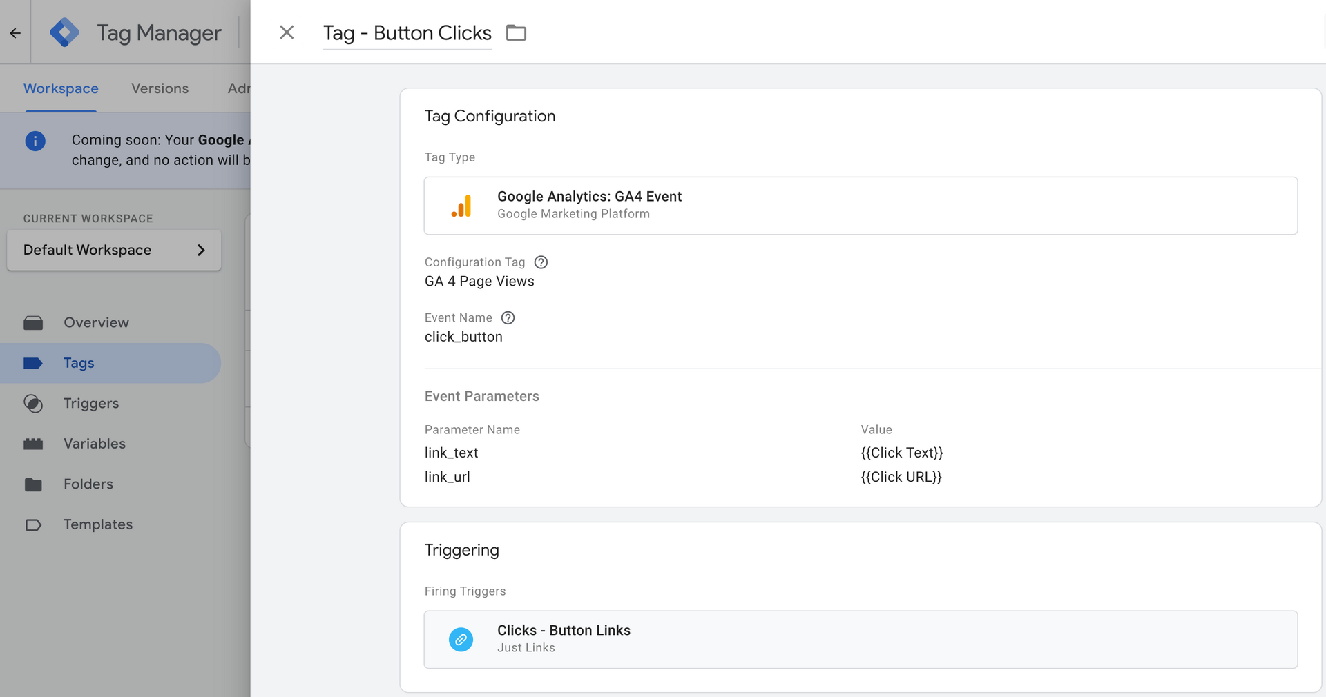 GA4 event tags in GTM
