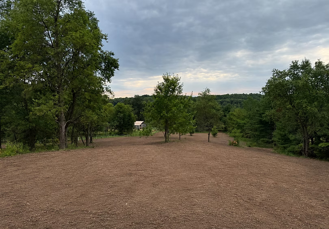 Cleared, tilled field prepared for pasture establishment in Southwest Wisconsin.
