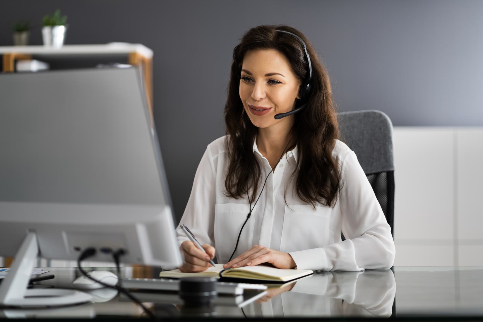 Virtual Assistants Ireland consultant discussing client needs.