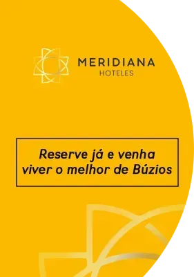Yellow ad for Meridiana Hoteles. Text: 