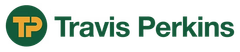 Travis Perkins logo with green and orange TP initials and company name