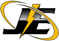 Logo showing the black letters 