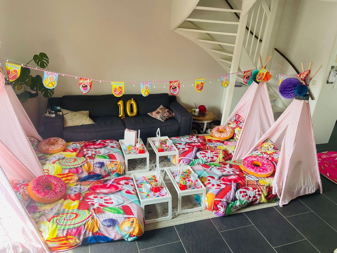 tipi slaapfeestje voor kinderfeestje