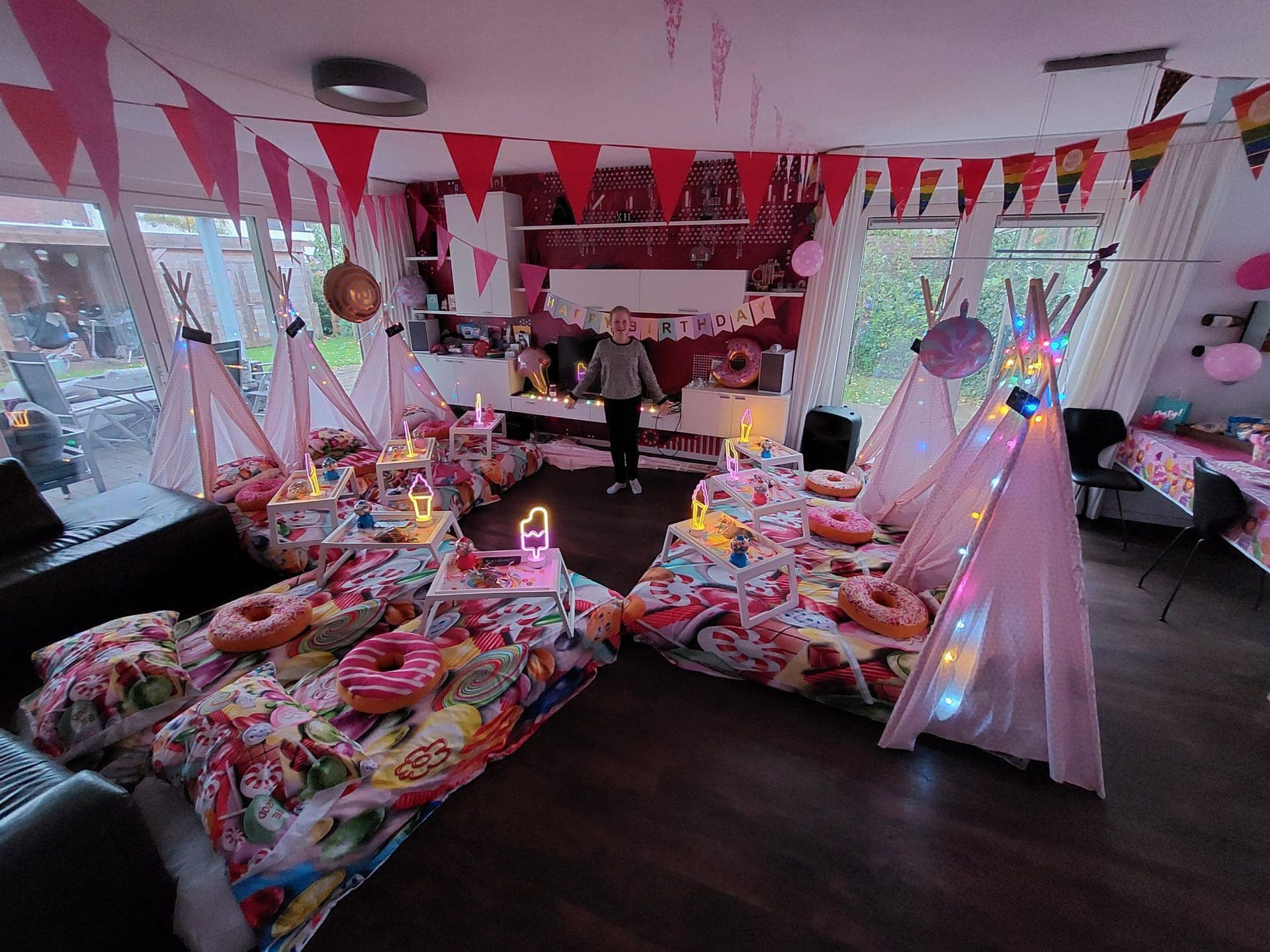 Tipi slaapfeestje