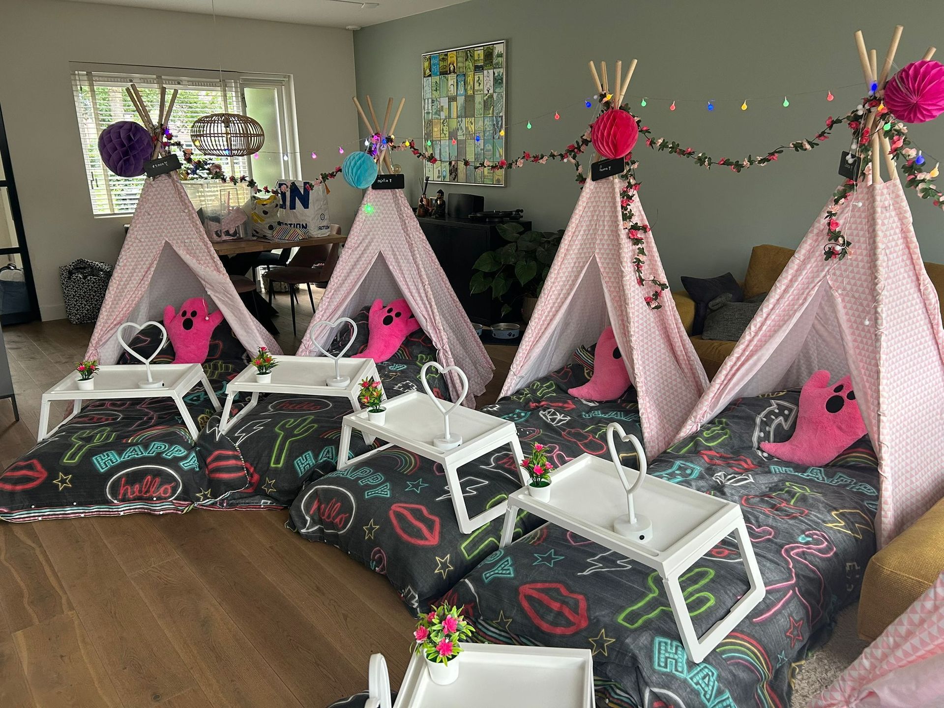 Tipi slaapfeestje