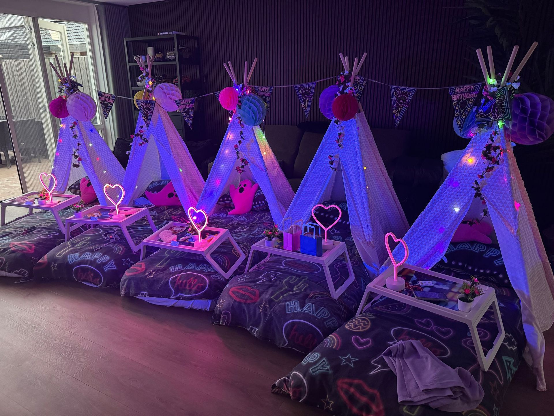 Tipi slaapfeestje