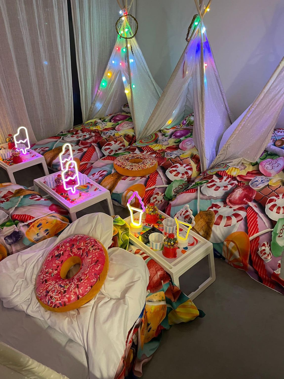 tipi slaapfeestje voor kinderfeestje