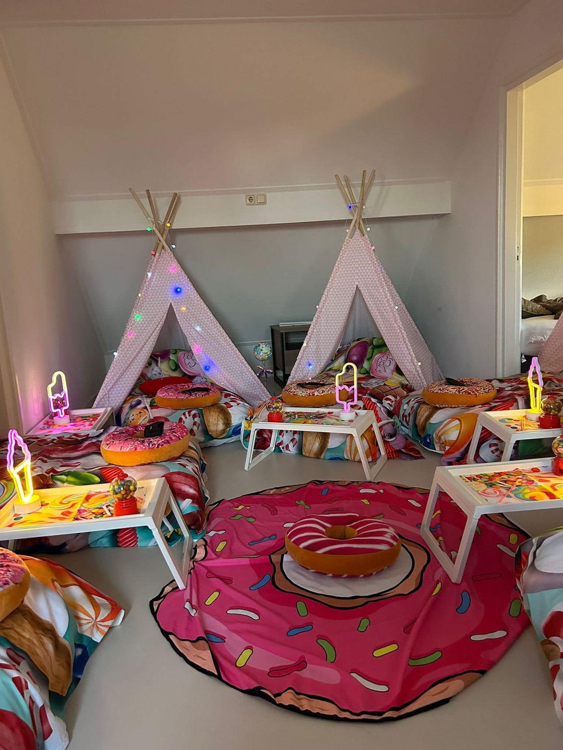 tipi slaapfeestje voor kinderfeestje