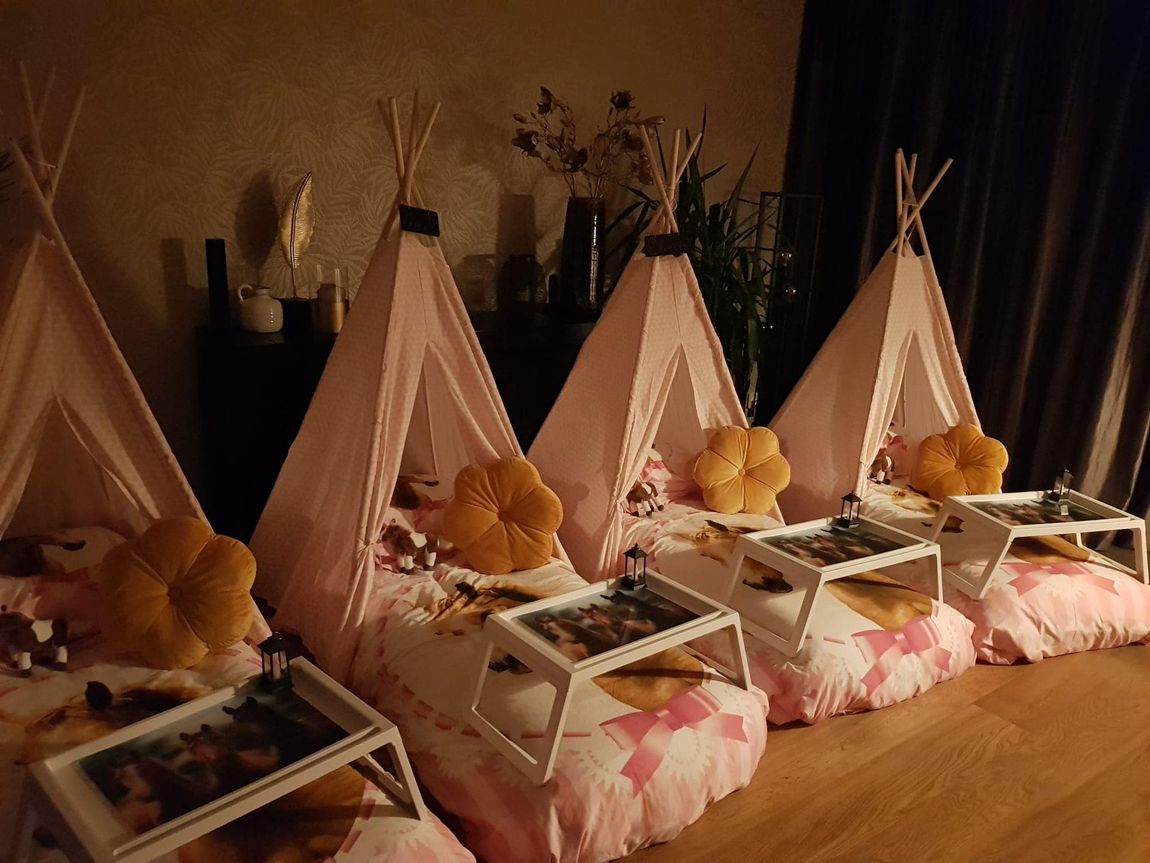 tipi slaapfeestje voor kinderfeestje