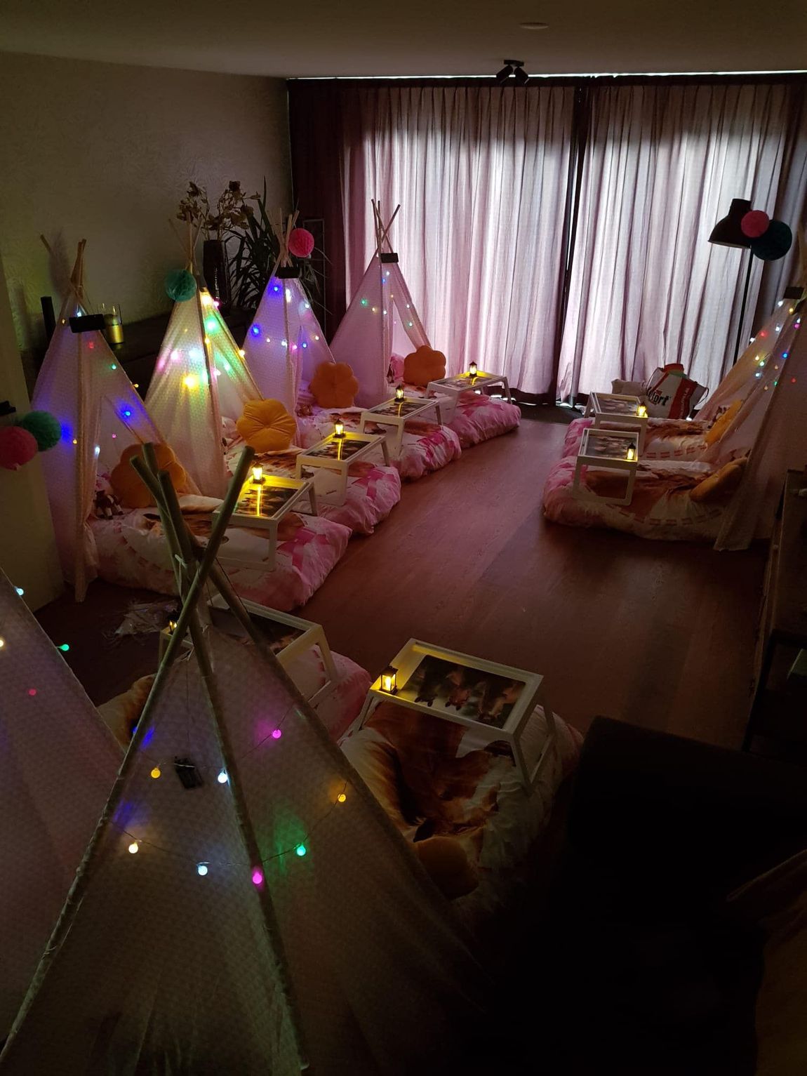 tipi slaapfeestje voor kinderfeestje