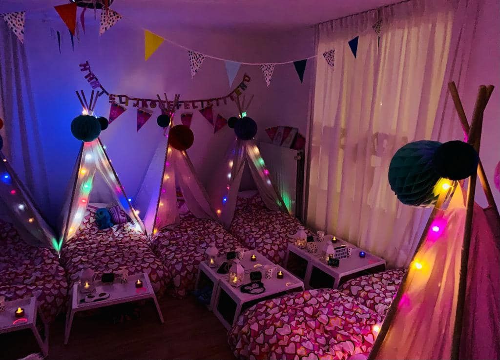 tipi slaapfeestje voor kinderfeestje