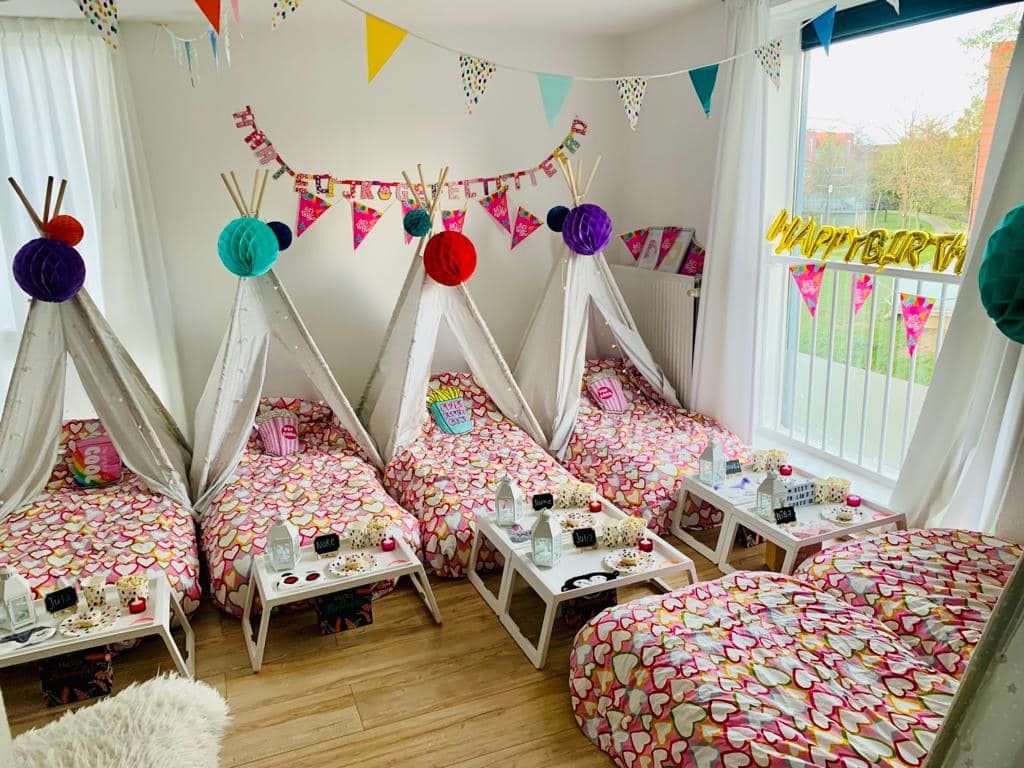 tipi slaapfeestje voor kinderfeestje