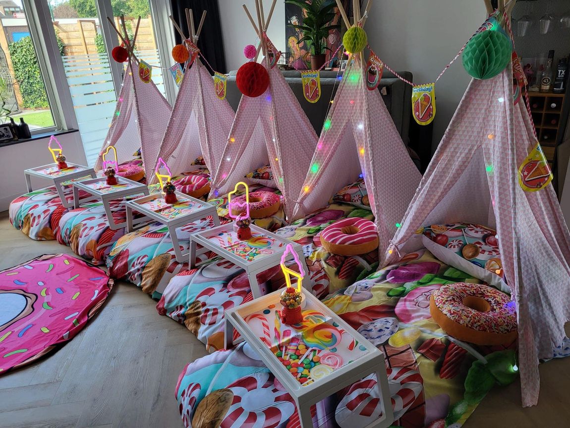tipi slaapfeestje voor kinderfeestje