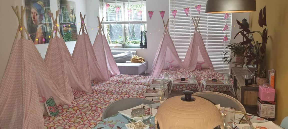 tipi slaapfeestje voor kinderfeestje