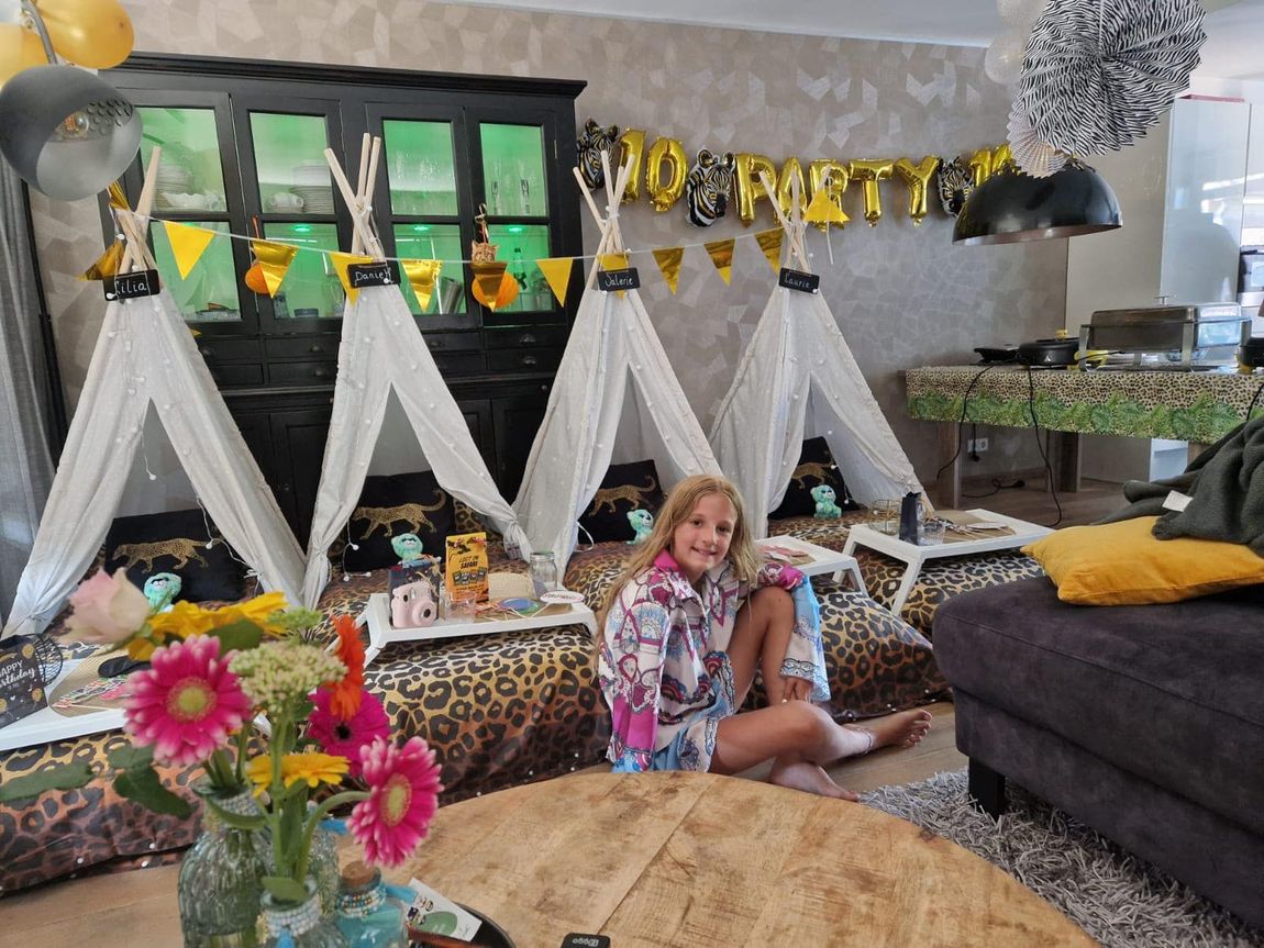 tipi slaapfeestje voor kinderfeestje