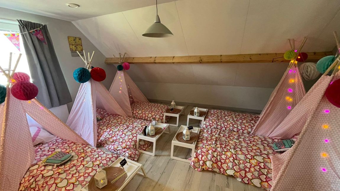 tipi slaapfeestje voor kinderfeestje